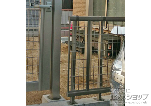 愛知県岡崎市ののフェンス・柵 レスティナメッシュフェンス2型 自由柱施工 施工例