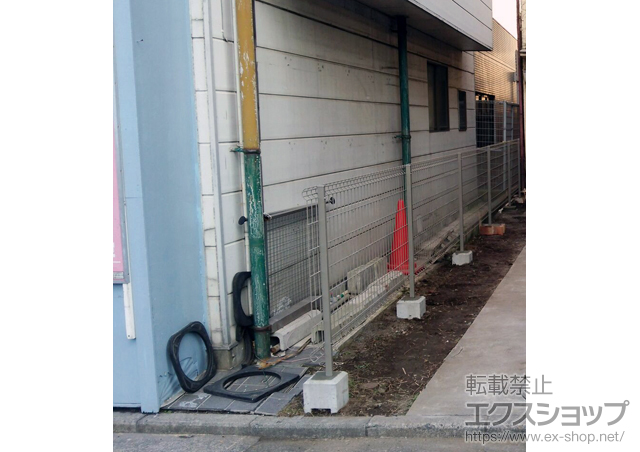 神奈川県横浜市ののフェンス・柵 ハイグリッドフェンスUF8型 フリーポールタイプ 施工例