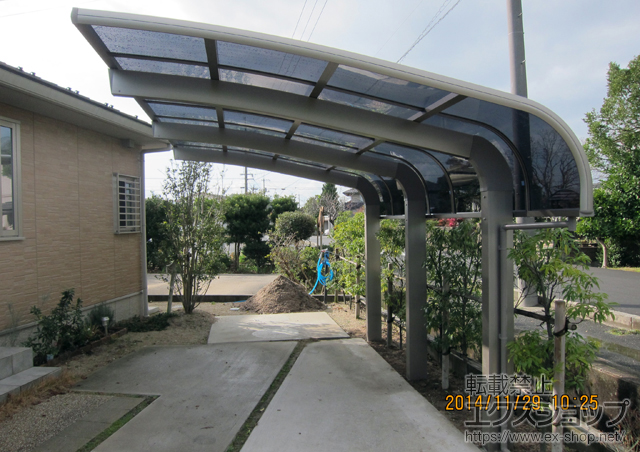 鳥取県米子市のLIXIL リクシル（トステム）のカーポート テールポートシグマIII 1500 積雪〜50cm対応 施工例