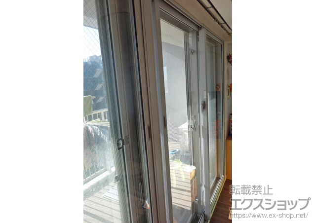 東京都葛飾区のの二重窓（内窓） インプラス(ダストバリア)引き違い窓2枚建て+【03-2】インプラス(ダストバリア)引き違い窓2枚建て　※連窓仕様 施工例