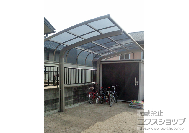 福岡県筑紫野市のLIXIL リクシル（トステム）のカーポート テールポートシグマIII 積雪〜20cm対応 施工例