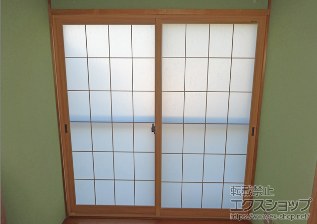 山口県岩国市のの二重窓（内窓） インプラス(ダストバリア)引き違い窓2枚建て 施工例