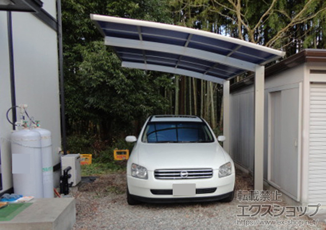 栃木県那須烏山市ののカーポート プレシオスポート 積雪〜20cm対応 施工例