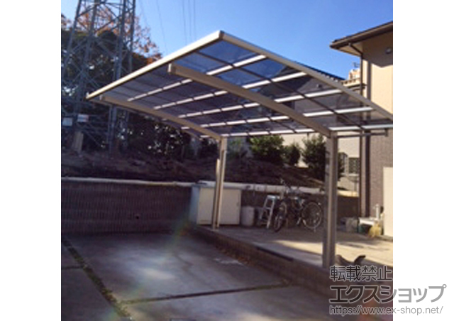 千葉県袖ケ浦市ののカーポート レイナポートグラン　積雪〜20cm対応＋着脱式サポート　標準柱仕様　2本入り×1セット 施工例