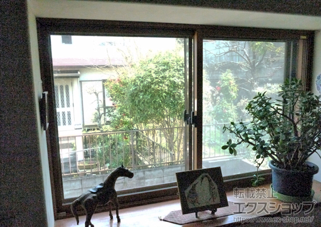 兵庫県川西市のの二重窓（内窓） インプラス(ダストバリア)引き違い窓2枚建て 施工例