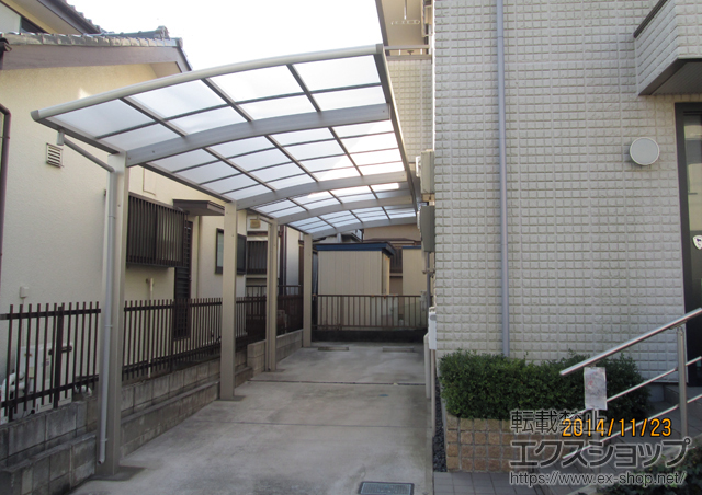 千葉県柏市ののカーポート プレシオスポート 縦連棟 積雪〜20cm対応 施工例