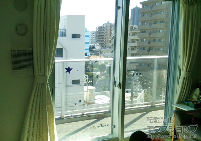 東京都江東区のの二重窓（内窓） インプラス(ダストバリア)引き違い窓2枚建て 施工例