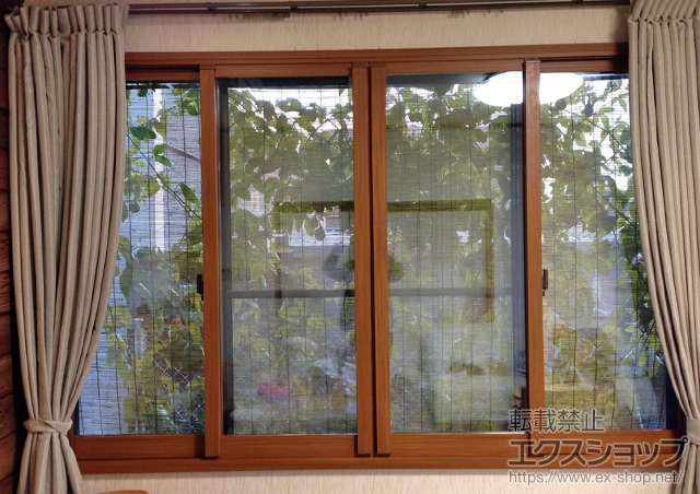 三重県津市のの二重窓（内窓） インプラス(ダストバリア)引き違い窓4枚建て 施工例