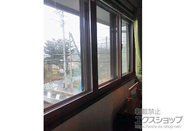 三重県津市のの二重窓（内窓） インプラス(ダストバリア)引き違い窓2枚建て 施工例