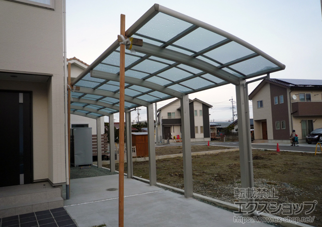 長野県長野市ののカーポート レイナポートグラン50 縦連棟 積雪50cm対応 施工例