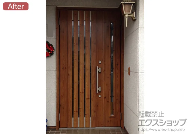 ���ꌧ�����s��LIXIL ���N�V���i�g�X�e���j�̌��փh�A ���V�F���gK4�d�l 22�e�qL 700�^ �{�H��