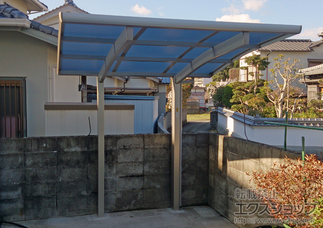 徳島県阿南市ののサイクルポート・駐輪場 レイナポートグランミニ 積雪〜20cm対応 施工例