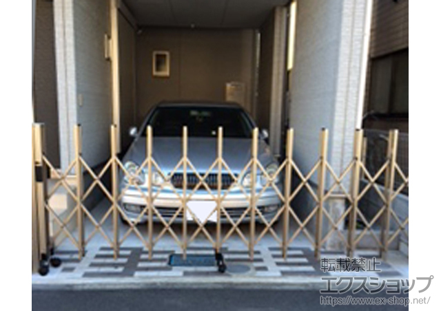 埼玉県さいたま市ののカーゲート トリップゲート RA型 ノンレール 片開き　錠なし 施工例