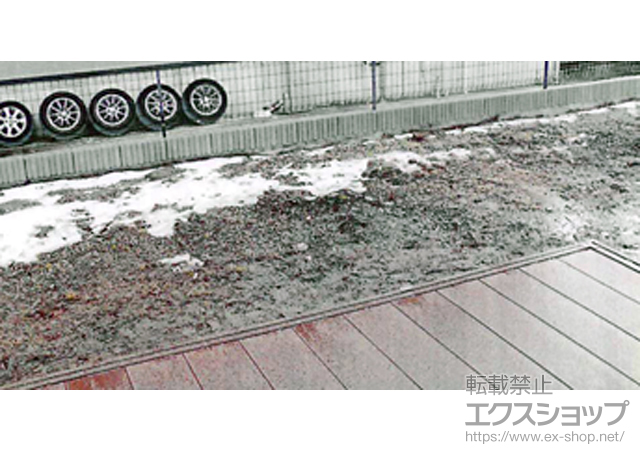 宮城県黒川郡富谷町ののウッドデッキ リウッドデッキ 200＋段床セット 正面・片側面タイプ 1段 施工例