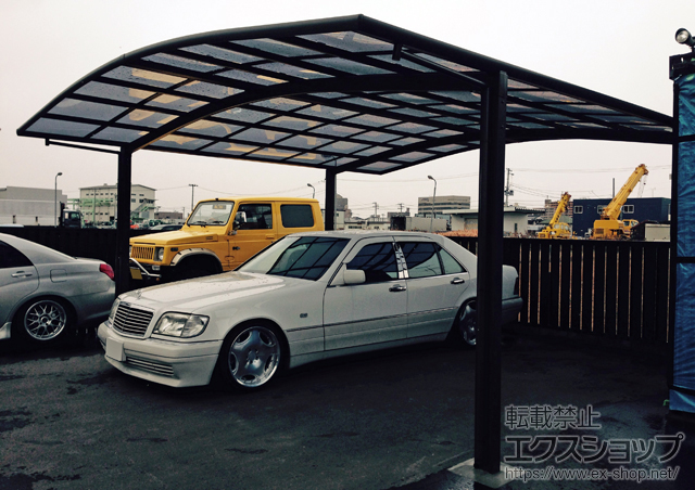 宮城県仙台市のLIXIL リクシル（トステム）のカーポート カーブポートシグマIII ワイド 積雪〜20cm対応 施工例