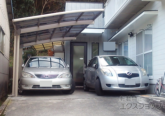 愛媛県宇和島市のLIXIL リクシル（トステム）のカーポート レグナスポートシグマIII 積雪〜20cm対応 施工例