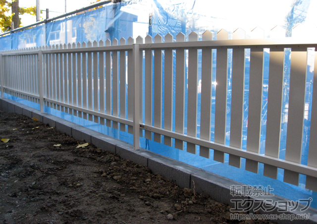 神奈川県横浜市ののフェンス・柵 レスティンフェンス7型 自由柱施工 施工例