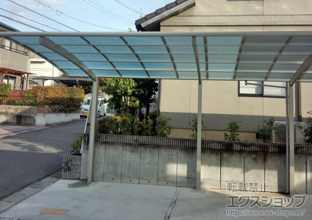 岡山県岡山市ののカーポート レイナポートグラン　積雪〜20cm対応 施工例