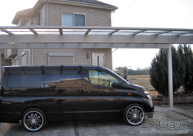 埼玉県坂戸市ののカーポート エフルージュ トリプル 積雪〜20cm対応 施工例