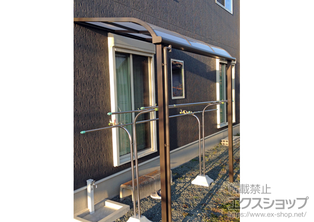 熊本県玉名郡長洲町のLIXIL リクシル（トステム）のテラス屋根 ライザーテラスII R型 テラスタイプ 単体 積雪〜20cm対応 施工例