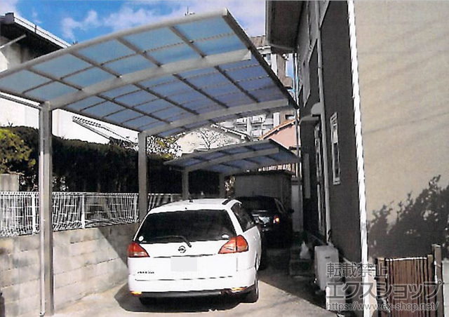 兵庫県神戸市ののカーポート レイナポートグラン　積雪〜20cm対応 施工例