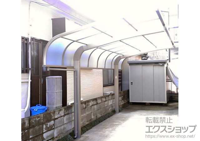 茨城県水戸市のLIXIL リクシル（トステム）のカーポート テールポートシグマIII 積雪〜20cm対応 施工例
