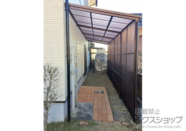 静岡県富士宮市ののストックヤード ストックヤードII オープンタイプ 積雪〜20cm対応 高さ7尺仕様 施工例