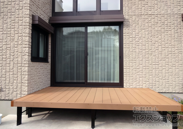 大阪府豊中市ののウッドデッキ リウッドデッキ 200 施工例