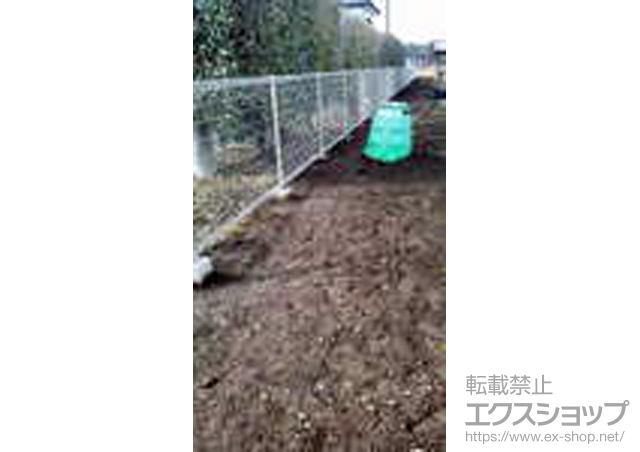 栃木県真岡市ののフェンス・柵 メッシュフェンスM0 間仕切りタイプ 施工例