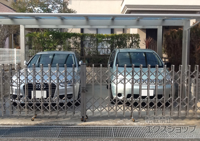 兵庫県神戸市ののカーポート エフルージュ ツイン 積雪〜20cm対応 施工例