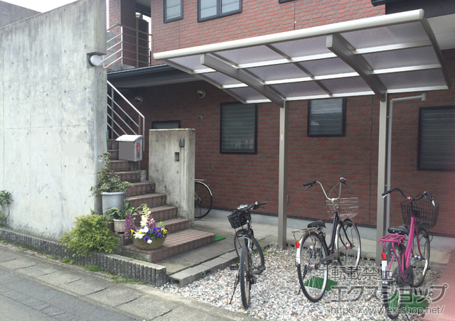 愛知県一宮市ののサイクルポート・駐輪場 レイナポートグランミニ 積雪〜20cm対応 施工例