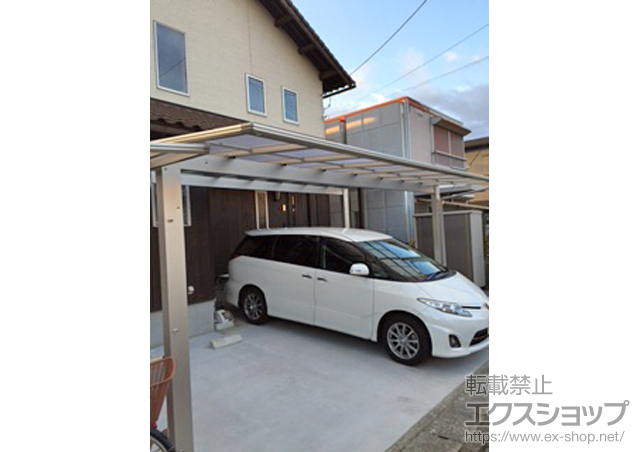滋賀県守山市ののカーポート エフルージュ ツイン 積雪〜20cm対応 施工例