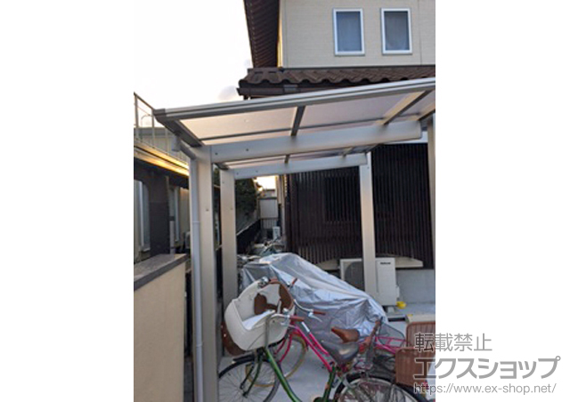 滋賀県守山市ののサイクルポート・駐輪場 エフルージュグランミニ 積雪〜20cm対応 施工例