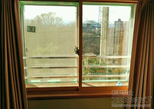 埼玉県川越市のの内窓（二重窓・二重サッシ） インプラス(ダストバリア)引き違い窓2枚建て 施工例