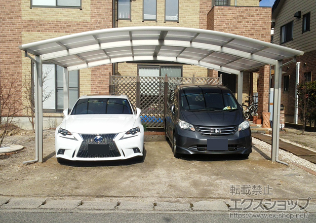 鳥取県米子市ののカーポート レイナツインポートグラン　積雪〜20cm対応 施工例