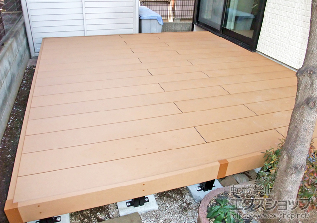 埼玉県鶴ヶ島市ののウッドデッキ リウッドデッキ 200 施工例