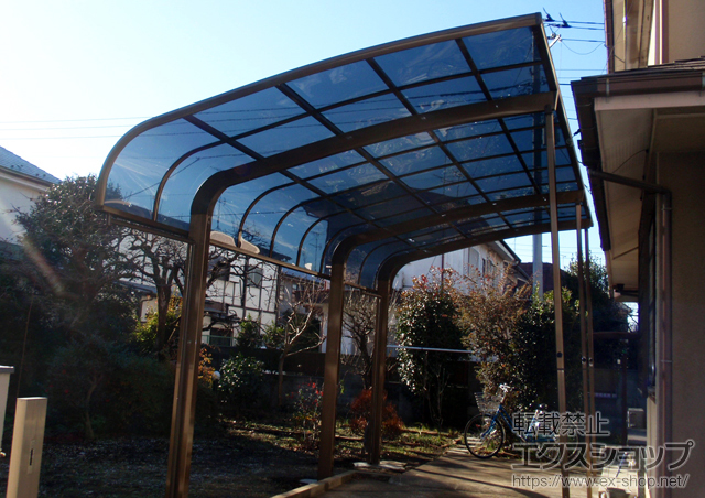 東京都国分寺市のLIXIL リクシル（トステム）のカーポート テールポートシグマIII 延長 耐風圧強度仕様 積雪〜30cm対応 施工例