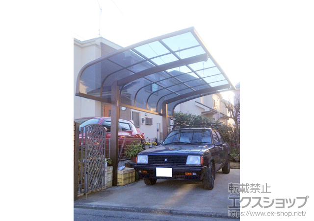 神奈川県横浜市ののカーポート プレシオスポート アルファ 積雪〜20cm対応 施工例