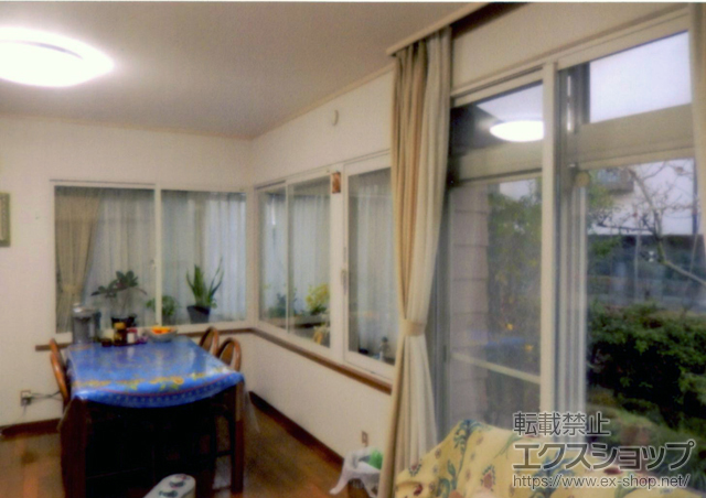 東京都日野市のの二重窓（内窓） インプラス(ダストバリア)引き違い窓2枚建て 施工例