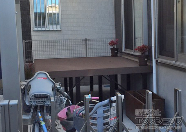 埼玉県八潮市ののウッドデッキ リウッドデッキ 200 施工例