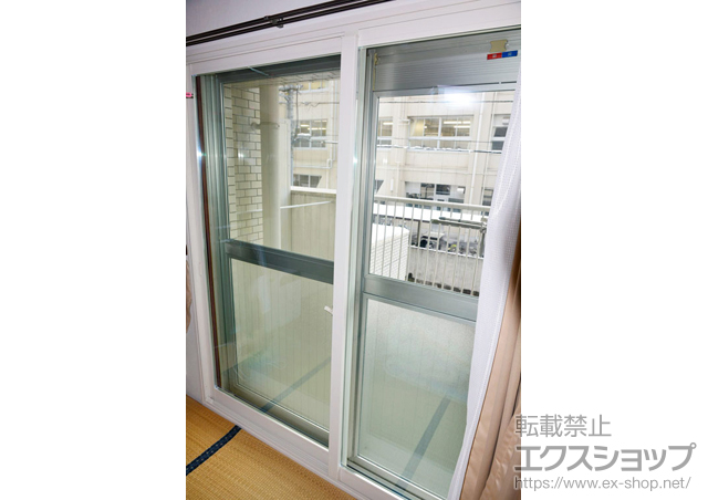 広島県広島市のの二重窓（内窓） インプラス(ダストバリア)引き違い窓2枚建て 施工例