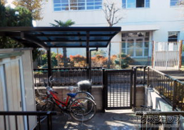 東京都東久留米市ののサイクルポート・駐輪場 プレシオスポート ミニ 積雪〜20cm対応 施工例