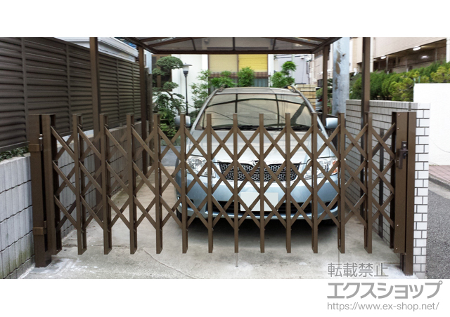 東京都大田区ののカーゲート アルシャインHG ノンキャスター 片開き 300S 施工例