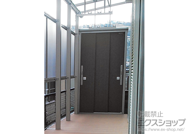 大阪府池田市のの物置・屋外倉庫 エスモ 一般型(ＥＳＤ-1006ＡＧＬ) 施工例