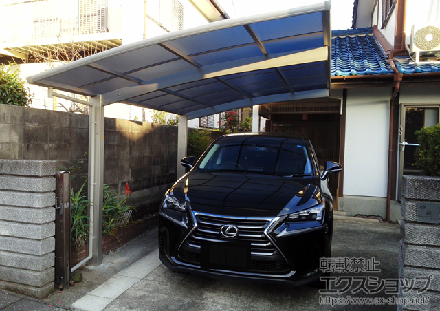 山口県下関市ののカーポート プレシオスポート 積雪〜20cm対応 施工例