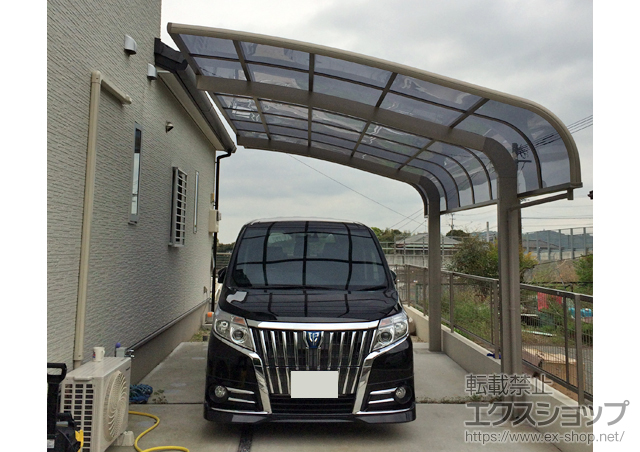 福岡県大牟田市のLIXIL リクシル（トステム）のカーポート テールポートシグマIII 積雪〜20cm対応 施工例