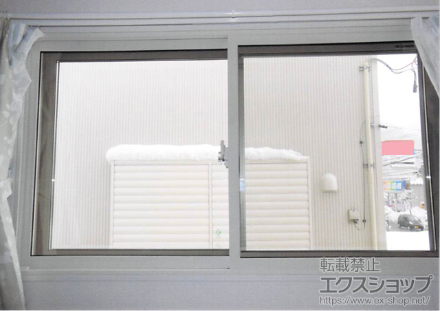 山形県天童市のの二重窓（内窓） インプラス(ダストバリア)引違い窓2枚建 施工例