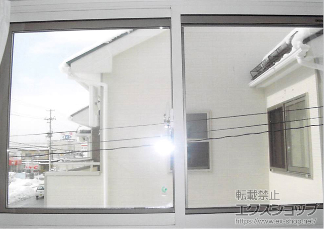 山形県天童市のの二重窓（内窓） インプラス(ダストバリア)引違い窓2枚建 施工例