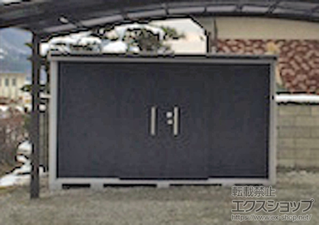 長野県北安曇郡池田町のの物置・屋外倉庫 エルモ 一般型（LMD-3618） 施工例