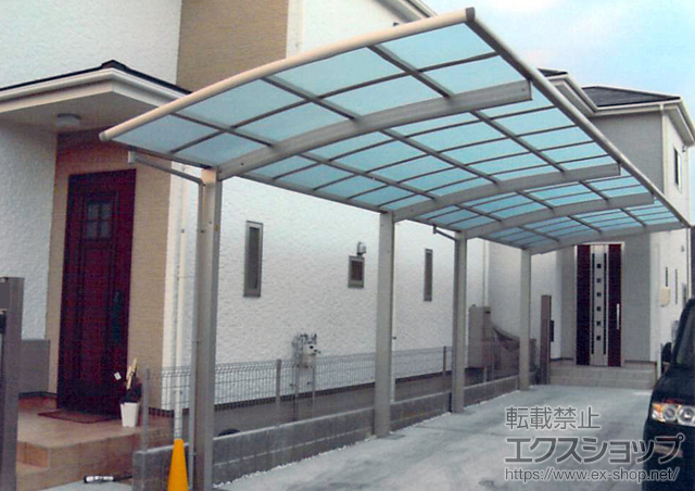 岡山県岡山市ののカーポート レイナポートグラン 縦連棟　積雪〜20cm対応 施工例